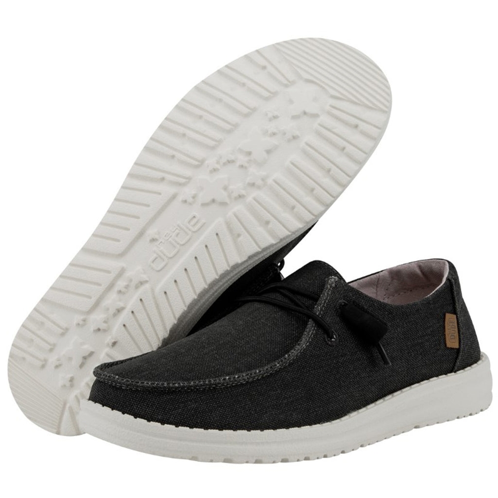 HEY DUDE WENDY CHAMBRAY OFF BLACK New NIB 6 37 Women's